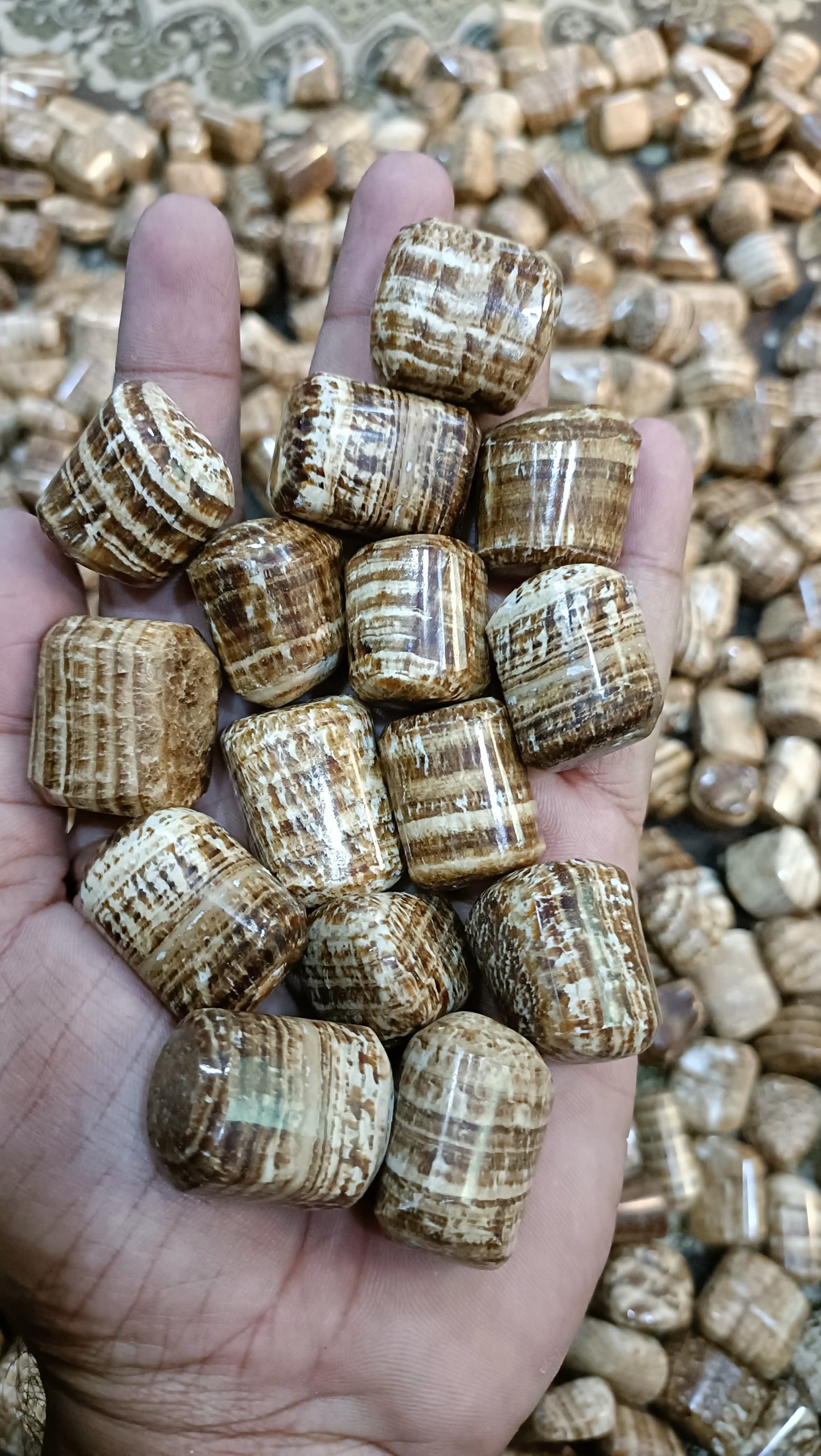 Natural Aragonite Tumbled Stones